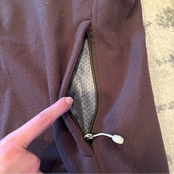 The North Face Brown Lightweight Windwall Softshell Zip Front Jacket Medium - Picture 4 of 6